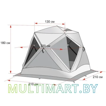 Палатка Лотос Куб 3 Классик Термо картинка 2